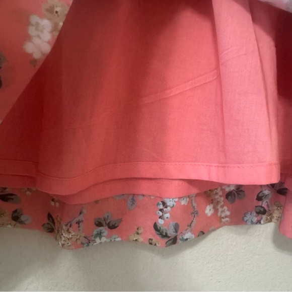 J.CREW | Liberty Fabric Coral Floral Lined Skirt Size 12 - Picture 7 of 13